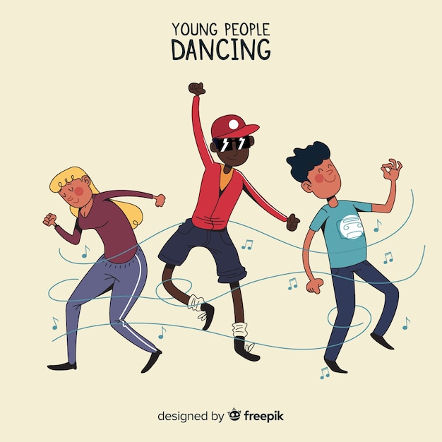 Free Vector people dancing