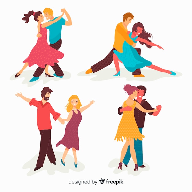 Free Vector people dancing