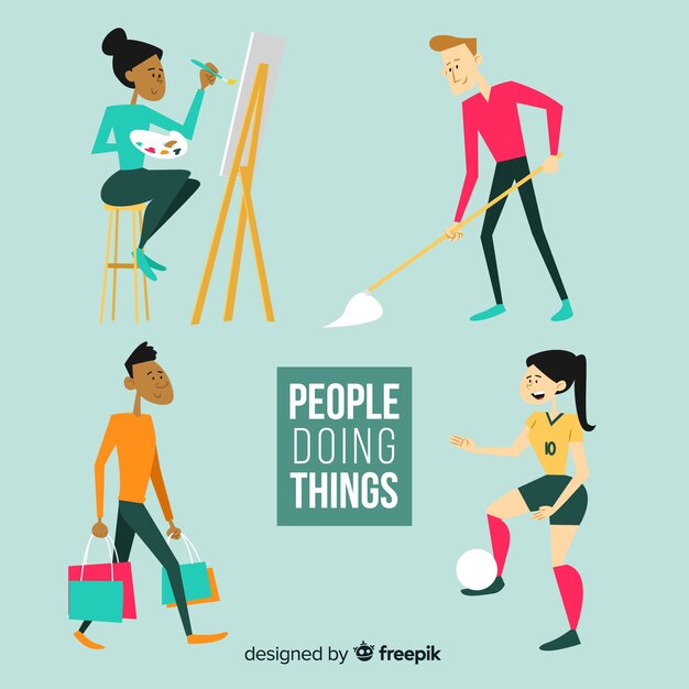 People doing things collection