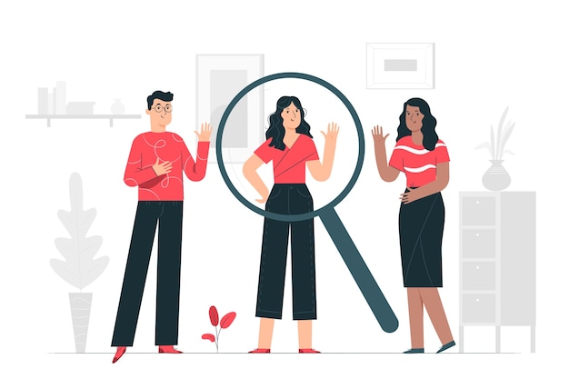 Free Vector people search concept illustration