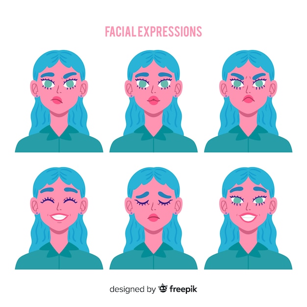 Free Vector people showing emotions