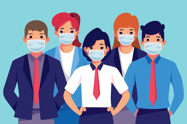 People wearing medical mask