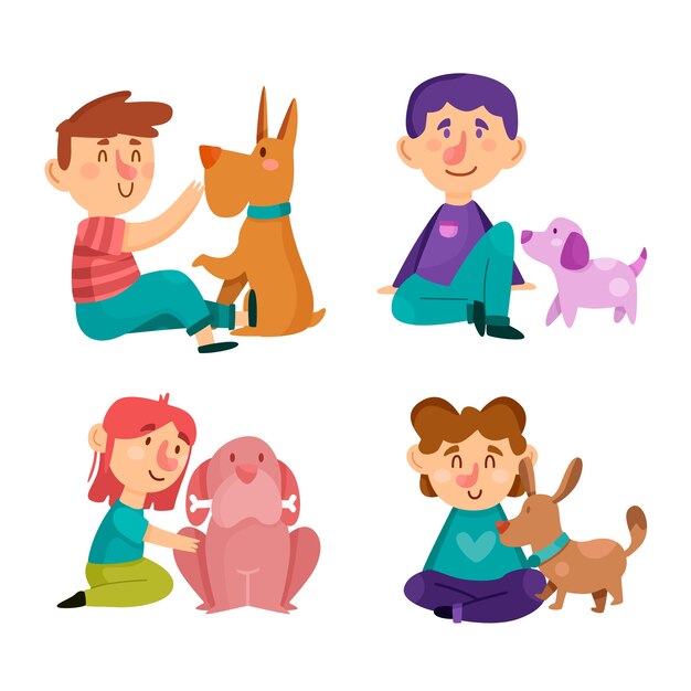 People with different pets