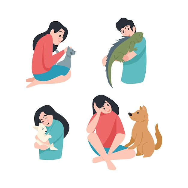 People with different pets