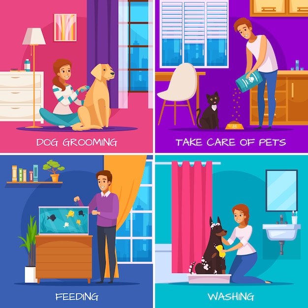 People With Pets 2x2 Design Concept