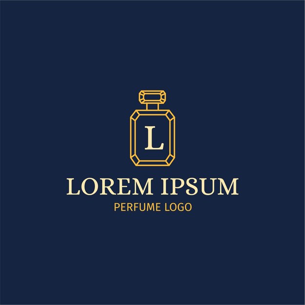 Perfume logo with luxury style