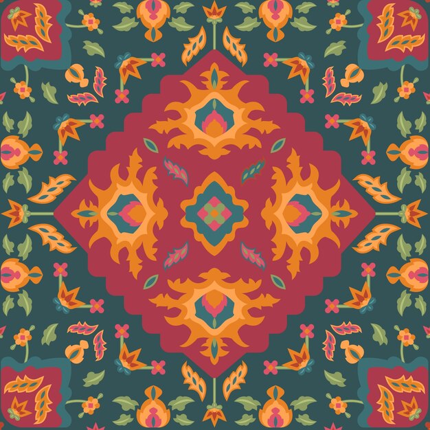 Persian carpet pattern desing