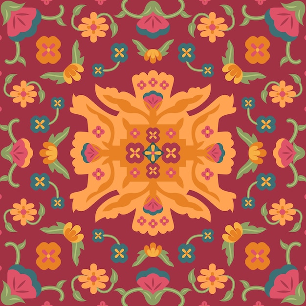 Persian carpet pattern desing