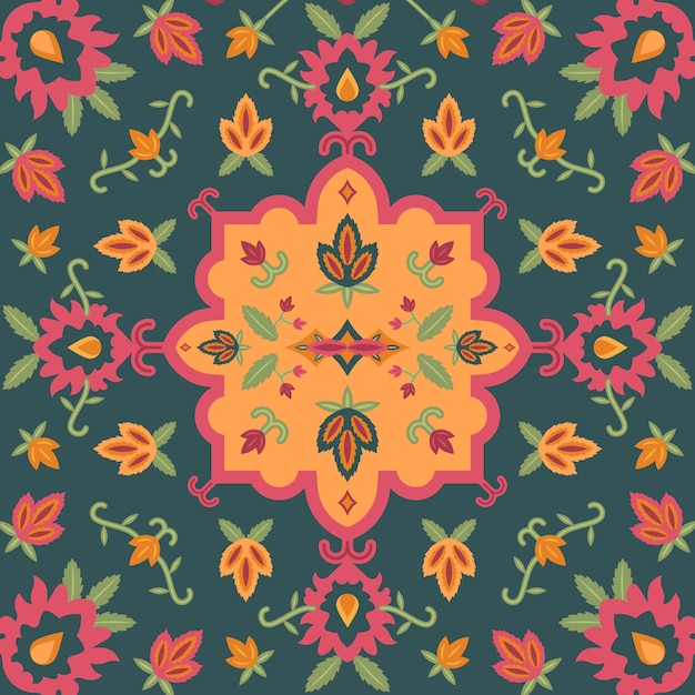 Persian carpet pattern desing