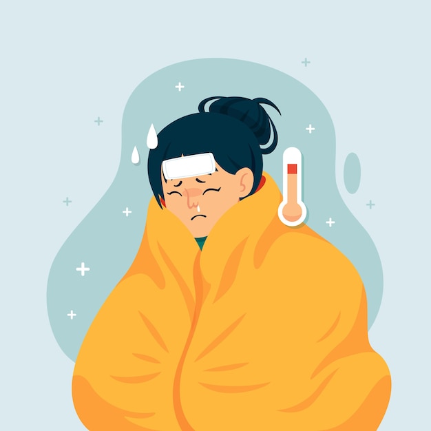 A person with a cold