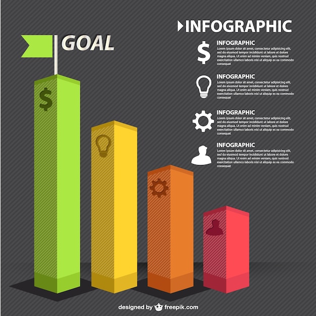 Free Vector personal success infographic