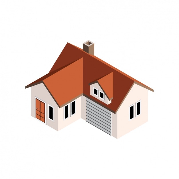 Free Vector perspective house design