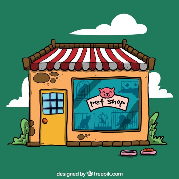 Pet shop illustration