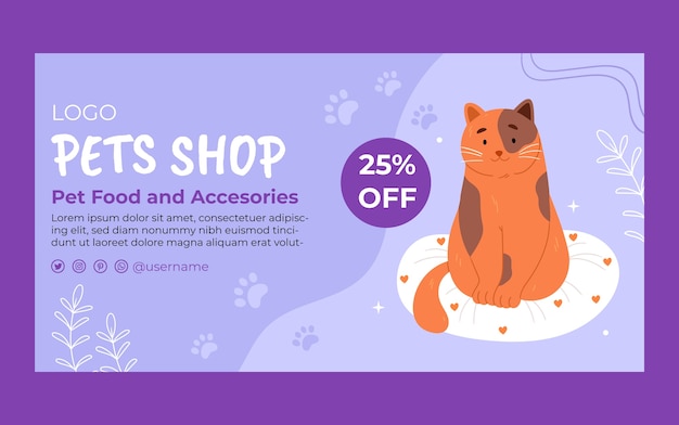 Pet shop template design