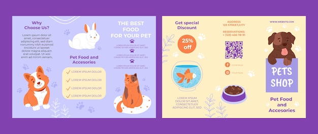 Pet shop template design