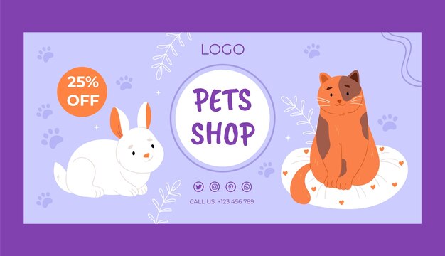 Pet shop template design