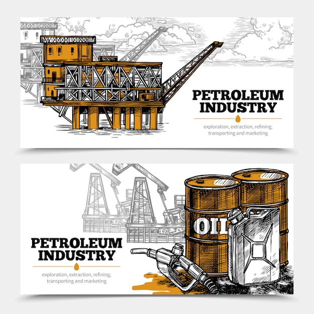 Petroleum Industry Horizontal Banners