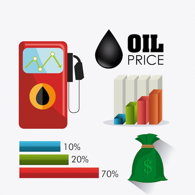 Petroleum and oil industric infographic