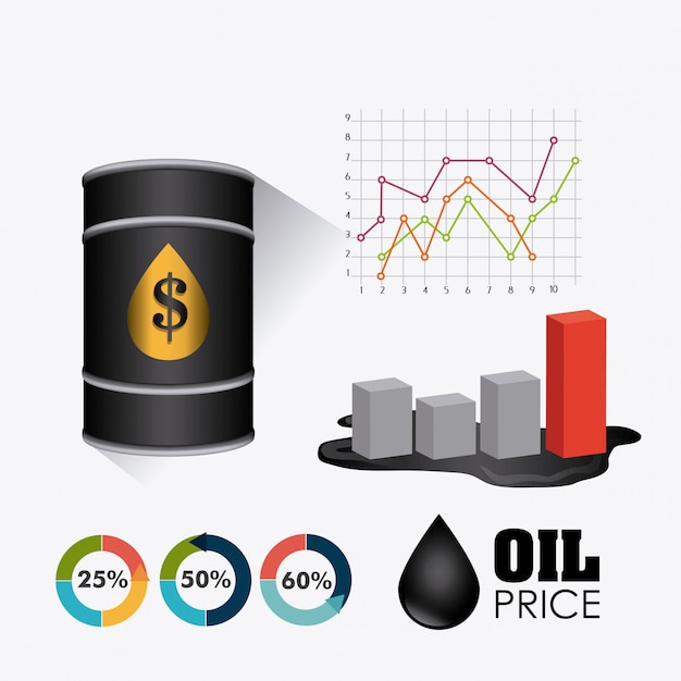 Petroleum and oil industric infographic