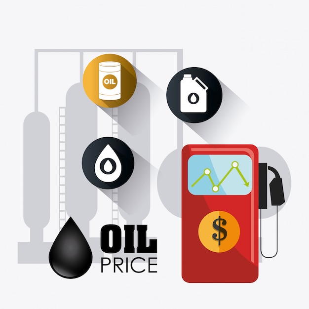 Petroleum and oil industric infographic