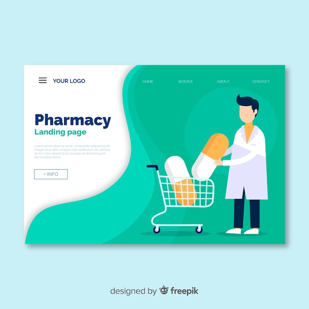 Pharmacy landing page