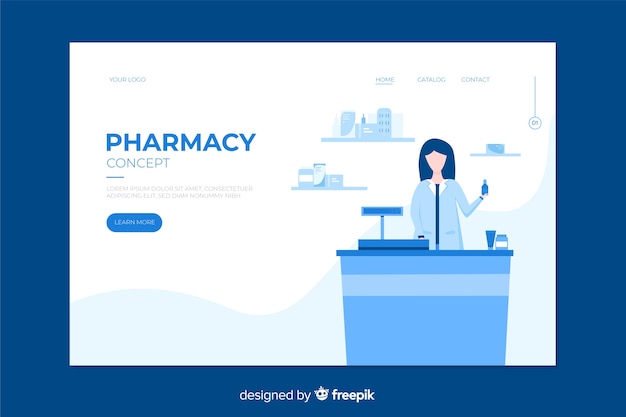 Pharmacy landing page