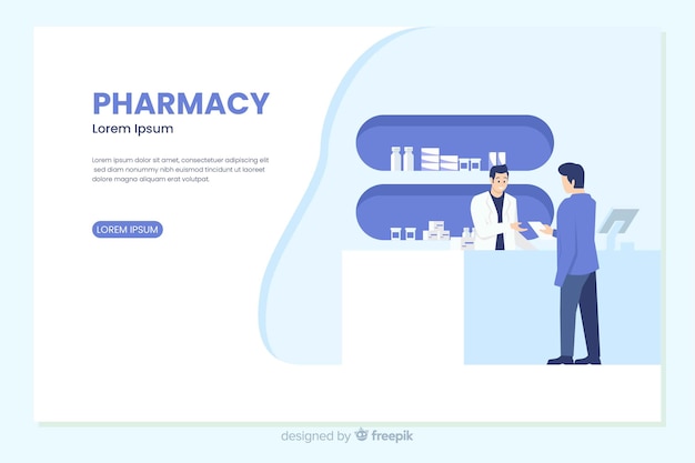 Pharmacy landing page