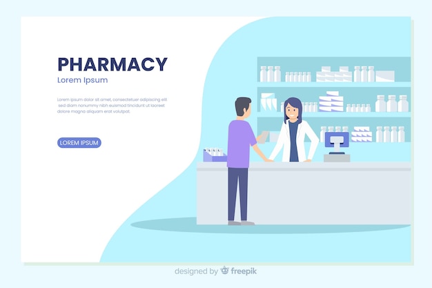 Pharmacy landing page