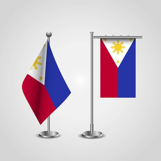 Free vector phillipines flag with creative design vector