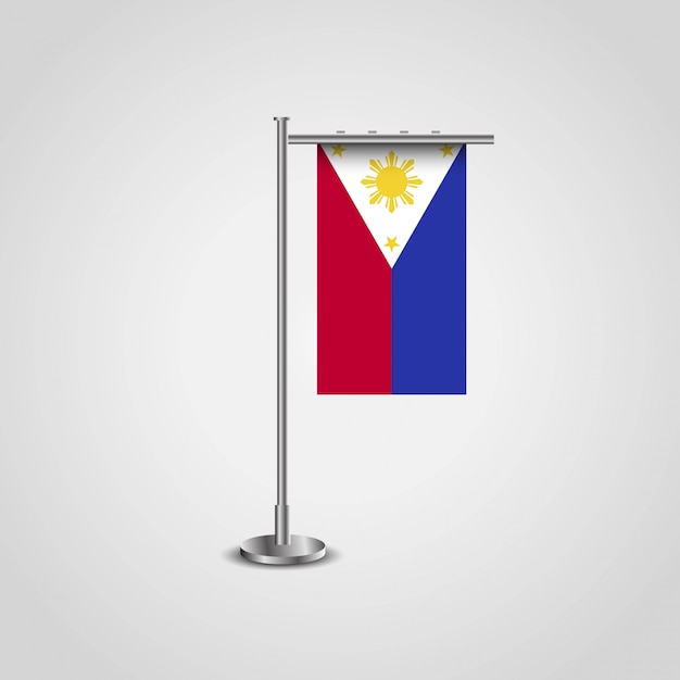 Free vector phillipines flag with creative design vector