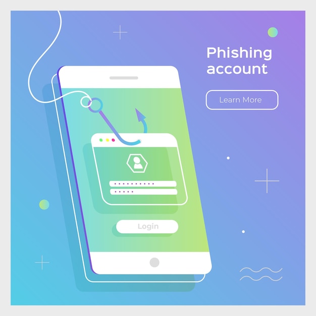 Phishing account concept