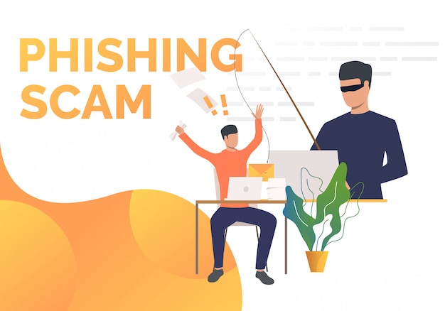 Phishing scam page template