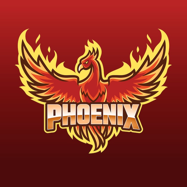 Free vector phoenix logo concept