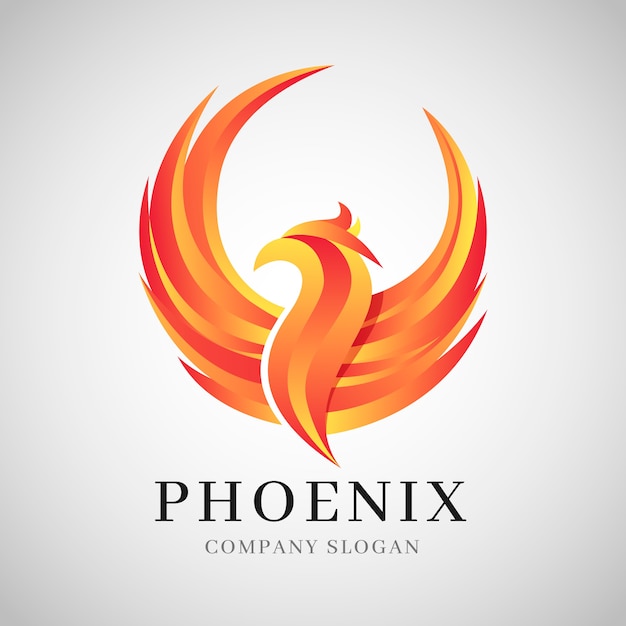 Free vector phoenix logo concept