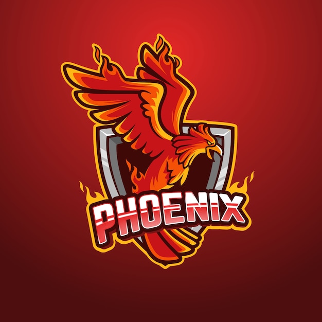 Free Vector phoenix logo design