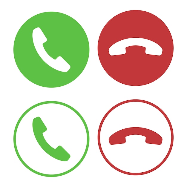 Free Vector phone call set