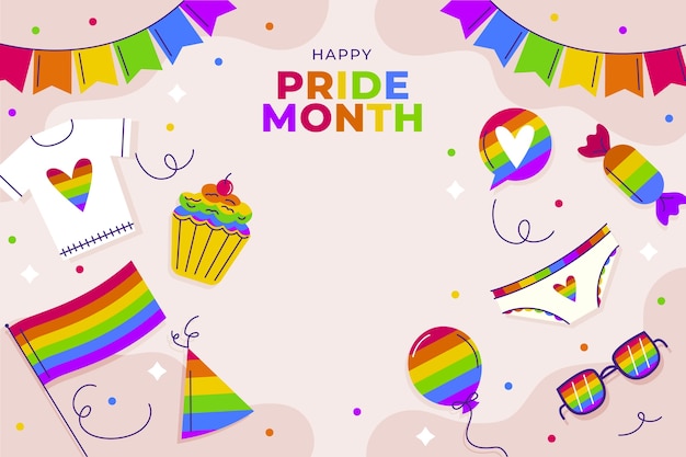 Photocall template for pride month celebration