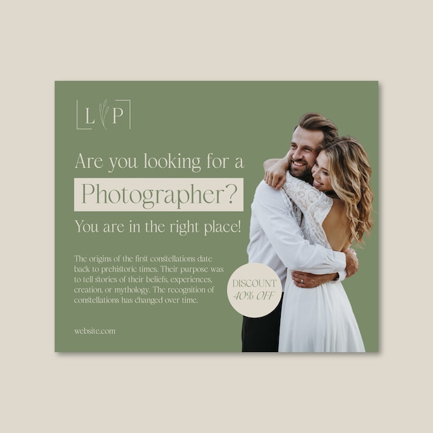 Photographer  facebook post template design