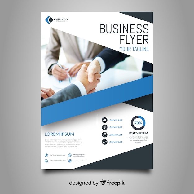 Photographic business flyer template