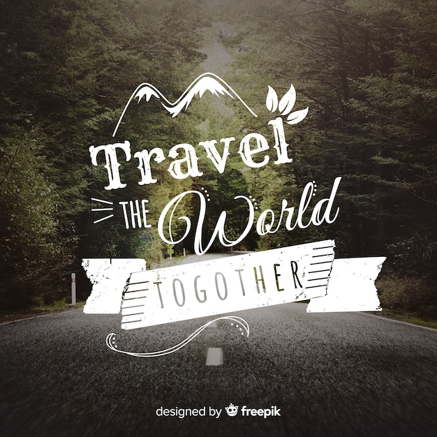 Free Vector photographic travelling background