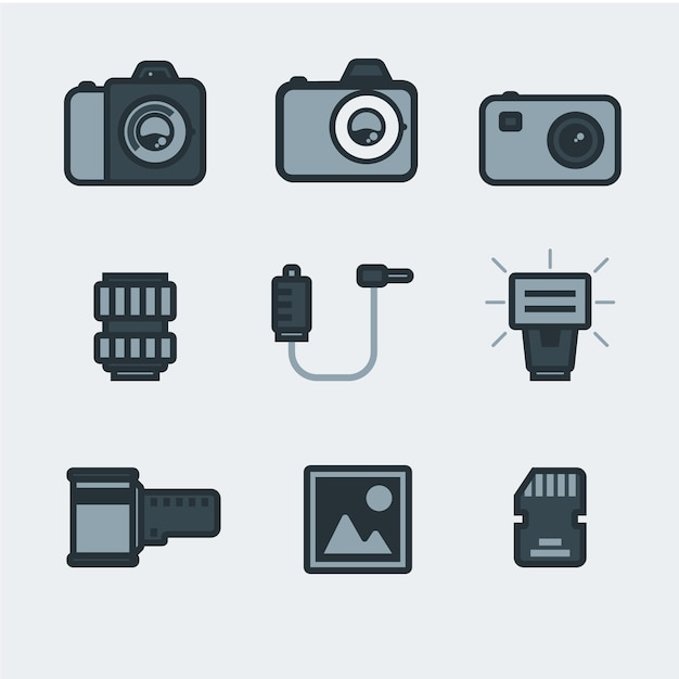 Free Vector photography icons