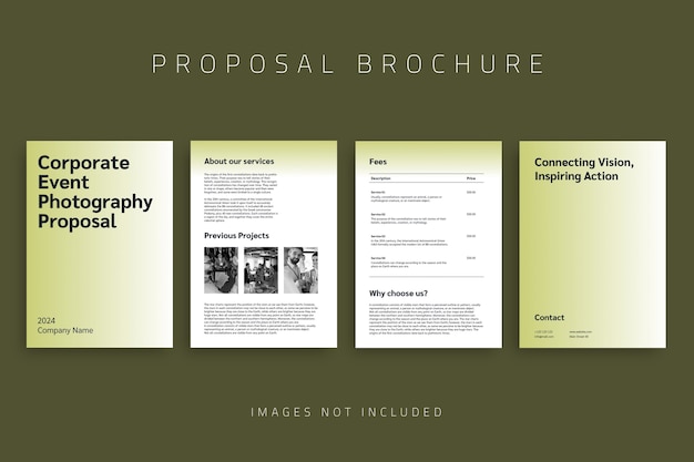 Photography proposal template design