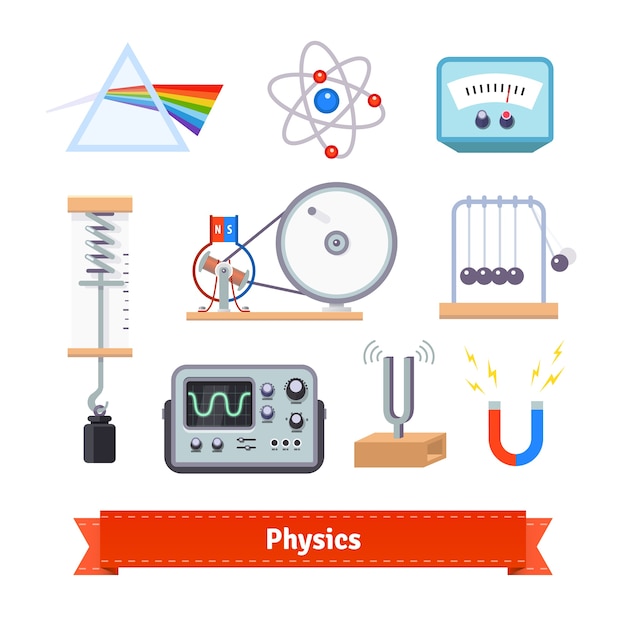 Free vector physics classroom equipment