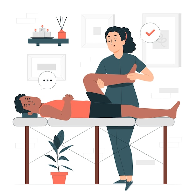 Physiotherapy concept illustration