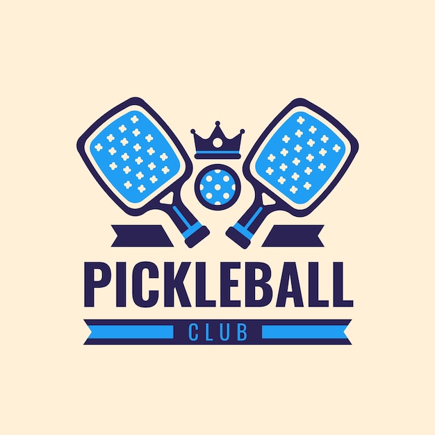 Free Vector pickleball  logo template