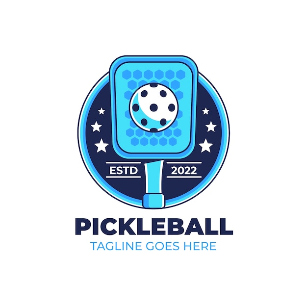 Pickleball logo template