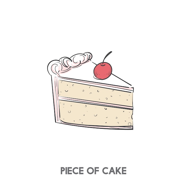 Free Vector a piece of cake