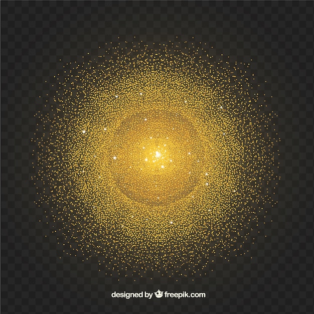 Free Vector pile of glitter in golden style