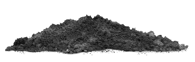 Pile of soil dirt heap graphic design element