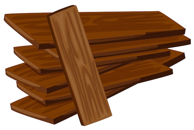 Free Vector pile of wooden plywoods